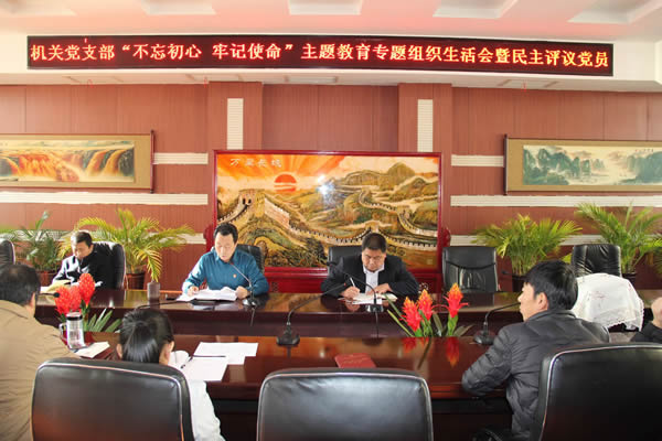 隴運集團公司機關(guān)黨支部召開“不忘初心、牢記使命”主題教育專題組織生活會和民主評議黨員會